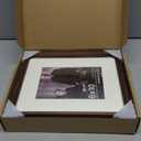 8x10 Cherry Frame USA-Sourced Natural Wood Picture Frames Handcrafted Rounded Corner with Mat to 6x8 Picture Display with Real Glass Family Picture, Photo, Certificate, 2 Pack