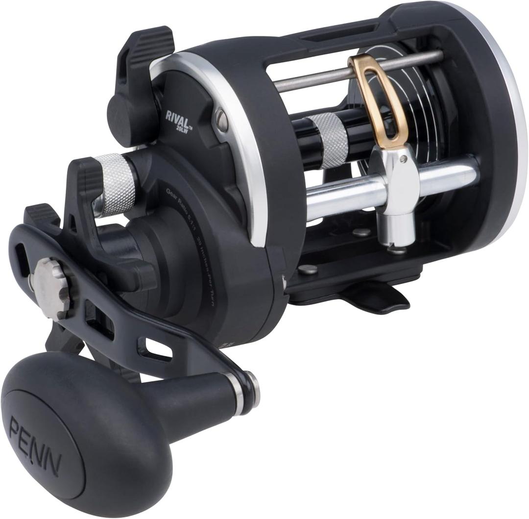 PENN Rival Level Wind Conventional Fishing Reel (20 - Clam Pack)