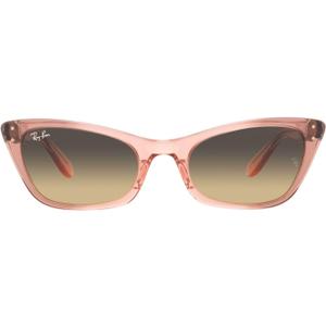 Ray-Ban Women's RB2299 Lady Burbank Cat Eye Sunglasses (Transparent Pink/Brown Vintage)