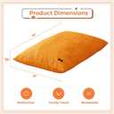 MAXYOYO 3 in 1 Kids Bean Bag Chair Bed, Convertible Chair Folds from Bean Bag to Lounger, Child Floor Sofa for Gaming, Reading, Floor Mattress with High-Density Foam Filling, Orange