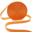 ZHFMILY 1 inch Nylon Webbing Straps for Sewing Bags 50 Yards 25mm Orange Heavy Canvas Webbing Strap with Buckles-Lawn Chair Replacement-Hammock-Pet-Crafts & Projects Supplies