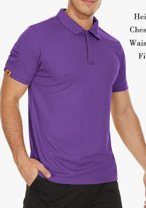 V VALANCH Mens Polo Shirts Short Sleeve Moisture Wicking Golf Polo Athletic Collared Shirt Tennis T-Shirt Tops 2XL