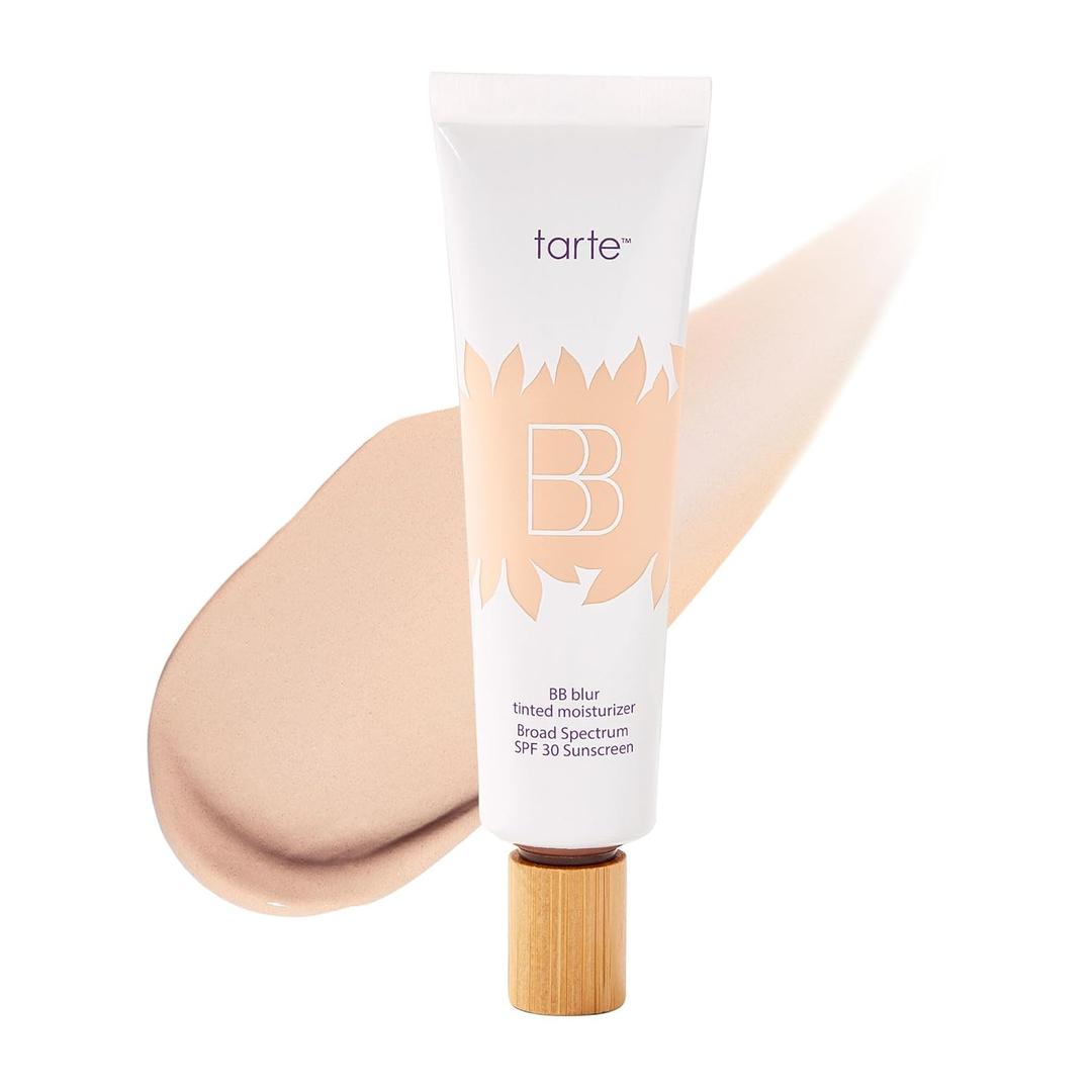 tarte BB blur tinted moisturizer Broad Spectrum SPF 30  Medium Buildable Coverage with Natural Lightweight Matte Finish, Vegan & Cruelty Free (fair)