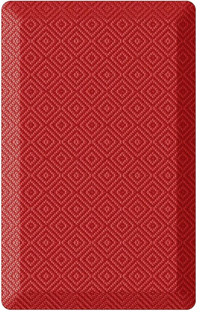 Ophanie Kitchen Mats for Floor, 3/4 Inch Thick Kitchen Rugs, 20''x32'' Anti Fatigue Standing Cushioned Mat, Waterproof,Comfort Ergonomic Mat for Office, Home, Sink, Red Non-Slip Bottom