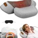 Neck Massager Pillow, 3-in-1 Neck Pillow, Massage Neck Hump for Shoulder Relief, Relieves Deep Tissue by Heating and Stretching, Ergonomic Cervical Traction Support