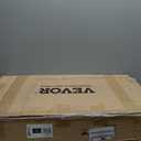 VEVOR Folding Sewing Table, Multipurpose Sewing Machine Table with Compact Design, Wheels, Shelves, Storage Trays, Wooden Pegs, and Magnetic Doors, Sewing Desk Cabinet for Sewing Machine, Wood Color