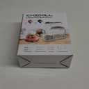 5-Speed Electric Hand Mixer, 800W Handheld Mixer with Turbo for Baking & Cooking, Kitchen Food Mixer with Storage Case & 5 Stainless Steel Attachments (2 Beaters, 2 Dough Hooks, 2 Whisks)-White