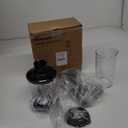 Bonsenkitchen 4-in-1 Immersion Blender Handheld, 20 Speeds Hand Blender with Turbo Mode, Stainless Steel Blade, Egg Whisk, Beaker & Chopper Bowl, Stick Mixer for Soup, Smoothie, Puree, Baby Food