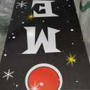 Christmas Porch Sign Decor Xmas Wooden Hanging Sign Door Porch Standing Decorative Signs for Front Door Farmhouse Outdoor Indoor Welcome Sign Wall Craft Decor 47.2"H