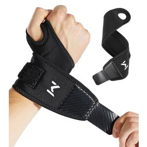 1Pair TFCC Wrist Brace with 1Pair Wristbands, Wrist Support for Tendonitis, Strain, Pain Relief, Adjustable Wrist Wrap for Sports, Tennis, Golf, Weightlifting (Black)