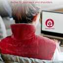 Comfytemp Heating Pad for Neck and Shoulders and Back, 2.6lb Weighted Electric Heating Pads FSA Eligible, Mothers Day Gifts for Mom Women Her, HSA Large Heated Wrap - 9 Heat Settings & 11 Timers, Red