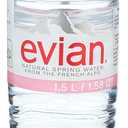 Evian Spring Water, 50.7 Fluid Ounce (50.7 Fl Oz (Pack of 12)), BB 10/16/26
