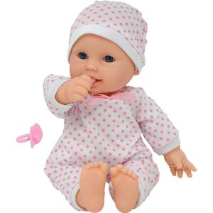 11 inch Soft Body Boy Baby Doll in Gift Box - Doll Pacifier Included -Toy Dolls for Boys and Toddlers (Caucasian)