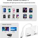 Apple MFi Certified Lightning to HDMI Digital AV Adapter 1080P HD Video HDMI Sync Screen Connector Cable with Charging Port Compatible with iPhone 14/13/12/11/ X/ 8/7/ iPad on HDTV/Projector/Monitor