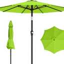 AreShark 9 FT Patio Umbrella for Outdoor, Outdoor Umbrella with Push Button Tilt and Crank, Outdoor Patio Umbrellas with 8 Sturdy Ribs for Market, Garden, Deck, Backyard, Pool (Apple Green)