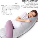 Treeking-Pregnancy Pillows - Soft and Comfortable Pregnancy Body Pillow for Side Sleeping, Durable and Stretchy Maternity Pillow Suitable for Head, Neck and Abdominal Support