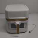 White & Gold Air Fryer with 13 One-Touch Presets & Easy-View Window - AFWB7QWG13