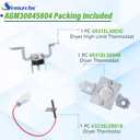 AGM30045804 Dryer Thermistor and Thermostat Kit - 6323EL2001B Dryer Thermistor 6931EL3003C Dryer High Limit Thermostat 6931EL3004B Dryer Thermostat Fit for l.g ken-more dryer AP7206815 PS16732335