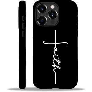 ilikediy for iPhone 16 Pro Case,HH2 Jesus Cross Christian Faith Hybrid 2 Layer Hard Shell Silicone Protective Pattern Design Case