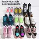 3 x VSUDO 2 Pairs Flat Shoe Laces for Sneakers, Shoe Strings/Shoelaces for Sneakers (39" ( 100 CM ), 18 Purple)