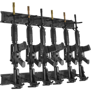 ROBUST Indoor Gun Racks for Wall Adjustable Gun Rack Wall Mount, Heavy Duty Steel Gun Stand and Shotgun Rifle Rack Gun Display Wall Mount…
