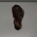 Clip in Ponytail Extension Medium Brown 18 Inch Pony Tails Hair Extensions for Women Long Straight Curly Tail Ponytail Hair piece Synthetic Fake Versatile Pony