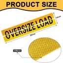 Yaocom 1 Pack Oversize Load Sign 12" x 60" Hinged Aluminum Wide Load Banner for Trucks and Trailers, Large Signage