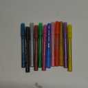 HOTU Glitter Markers Pen, 12 Glitter Colors Paint Pens Sparkly Metallic Shimmer Acrylic Marker Fine Point Tip 0.7mm Water-based Ink for Adults DIY Crafts Greeting Birthday Cards