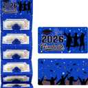 3 x Class of 2026 Graduation Money Holder with 10 Slots - Surprise Graduation Gifts for Daughter Son - Creative Cash Gift Envelopes Card for High School College Middle School Graduates, Black and Blue