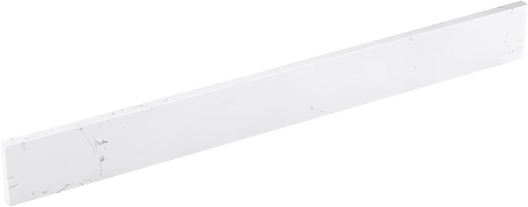 48 in. W x 4 in. H Engineered Stone Backsplash for Bathroom Vanity Sink Top in Carrara White