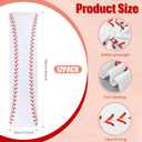 12 Pcs Cooling Towel Baseball Football Basketball Breathable Chilly Softball Soccer Ice Towel, 40"x12" Tennis Microfiber Accessories for Player(White,Baseball)
