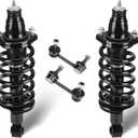 Rear Struts Assembly Fit for 2002-2006 Honda CR-V L4 2.4L Sport Utility, Shock Absorber w/Coil Spring & Sway Bar End Link, Replace for 171380L, 171380R (4Pcs)