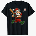 Funny Christmas Santa Baseball Pajamas Xmas Men Boys Kids T-Shirt, M