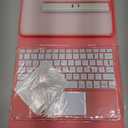 Harvopu Compatible for iPad 11th 10th Generation Case with Keyboard, Folio Cover with Pencil Holder, Multi-Touch Trackpad, 7 Color Backlit, Detachable Keyboard for iPad (A16) 11th/10th Gen (Pink)