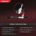 PHOBOOS Hydraulic Power Steering Rack and Pinion Assembly Compatible with Dodge Journey 2009-2019, New Unit, Leak-proof, Direct Bolt-On Fit, Ref. 22-3034