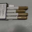 ARTISTRO 5 Gold Acrylic Paint Markers - Paint Pens for Drawing, Brush + Fine Tips - For Fabric, Rock, Glass, Wood, DIY, Eggs - Art & Craft Supplies for Adults, Teens, Kids - Easter Basket Stuffers