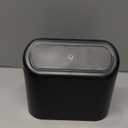 Ginsco 2 Pack Mini Car Trash Can with Lid, Small Car Garbage Can, Cute Leakproof ABS Trash Bin, Cars Accessories for Interior, Garbage Bin for Car, Home, Office with 120pcs Trash Bags Black