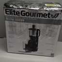 Elite Gourmet EJX320 Big Mouth Whole Fruit 5.2" Self-Feeding Chute, Cold Press Masticating Slow Juice Extractor, Hands-Free, Less Prep, Easy to Clean, Impact Resistant BPA Free Tritan, Black (33 ounce, Graphite)