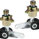 PRO BAT 15mm 3 Stud Front Wheel Hubs Steering Spindle + Wheel Rear Axle Hub Fit for 6in Tires Quad Bike ATV Go Kart