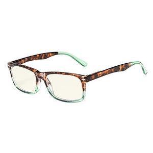 Eyekepper Computer Reading Glasses Blue Light Blocking Readers Men Women, Tortoise-Green