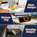 Griddle Accessories Kit, Joyfair 18Pcs Flat Top Grill Accessories for Blackstone, Stainless Steel Hibachi Griddle Tool Set with Spatula, Basting Cover Burger Press for Outdoor BBQ (ABS Handles)