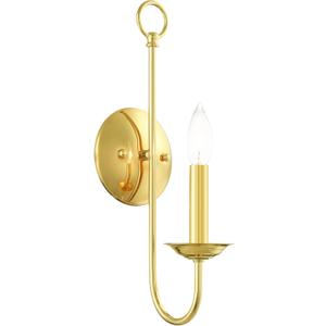 Livex Lighting 42681-02 1 Light Polished Brass Wall Sconce