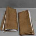 Tosewever Faux Leather Patchwork Throw Pillow Covers, 18 x 18 inch Set of 2 Luxury Cognac Leather Modern Decorative Pillowcases for Bedroom Living Room Sofa Home Garden (Brown, 18" x 18")