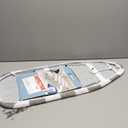 Whitmor Tabletop Ironing Board, Grey and White Striped Cover