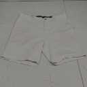Nautica Men's Classic Fit Flat Front Stretch Chino Shorts, White, 34W