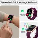 Smart Watch for Women Men, Smartwatch Compatible iPhone/Android/Samsung (Answer/Make Call, Alexa Built-in), Smart Watches with Health Monitor, Activities Track, 3ATM Waterproof Fitness Watch-Purple