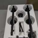 5-Light Bathroom Light Fixtures, Matte Black Modern Vanity Lights with Clear Glass Shades, Bathroom Vanity Light for Mirror Living Room Cabinet Bedroom Porch