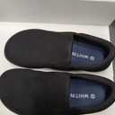 WHITIN Men's Wide Toe Box Slip on Barefoot Shoes | Minimalist Sneakers | Zero Drop Sole, 8M, All Black 