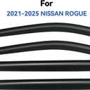 Window Visors Rain Guards for 2021-2026 Nissan Rogue, Out-Channel Window Vent Wind Deflectors Visors Shades for 21-26 Rogue (Not for Nissan Rogue Sport & Select)