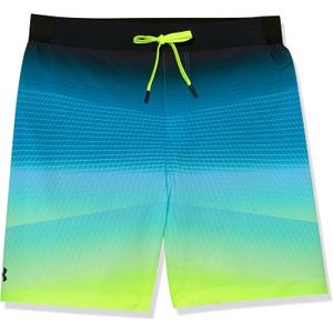 Under Armour Mens E-Board Swim Shorts with Drawstring Closure & Back Elastic Waistband, Quick-Dry (Sp22 Black-7 E-board, Large)